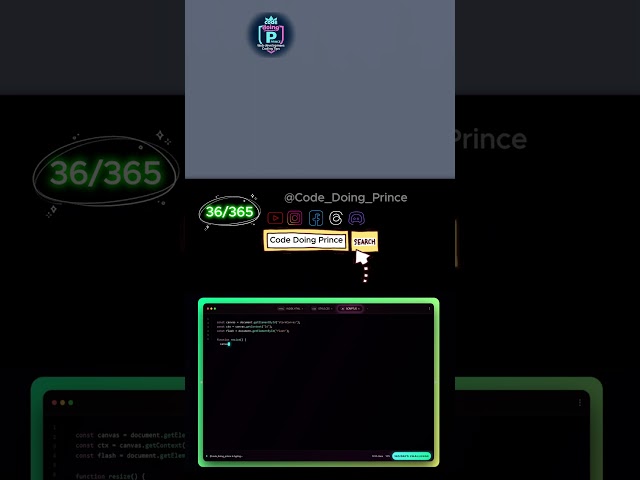 Day 36/365 – Lightning Flash Animation | Electric Storm Effect with HTML CSS | Prince Sisodiya