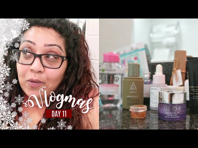 MY EVENING SKINCARE ROUTINE WHEN TRAVELLING / Nishi V Vlogmas Day 11