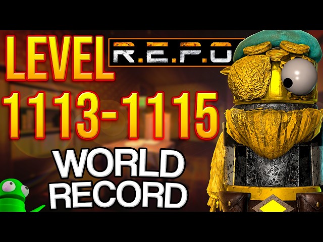 R.E.P.O. Solo World Record Level 1113-1115 | BIGGEST MASSACRE IN 0.1 SECONDS!💀