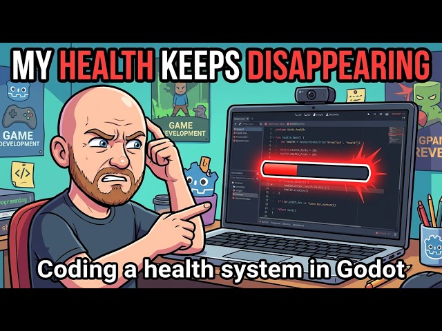 Trying to Code a Health System... and Immediately Breaking Everything | Godot Devlog