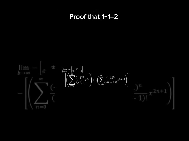 Proof that 1 + 1 = 2