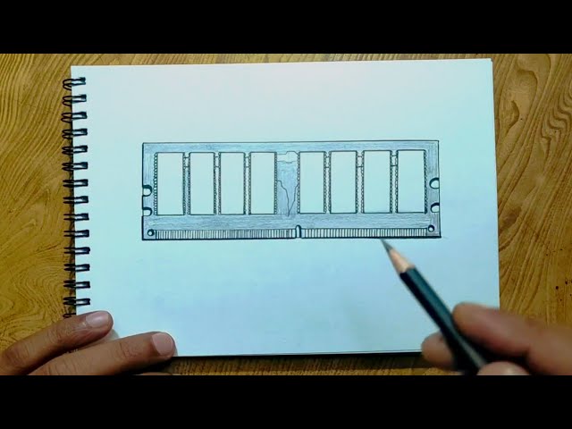 Storage device ram drawing/ Computer parts drawing