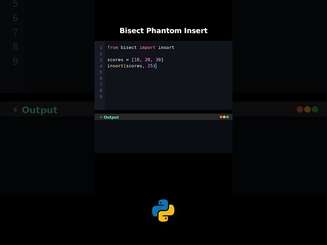 Bisect Phantom Insert #codingtips
