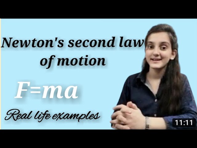 Newton's second law of motion | Real life examples | physics | LearnOpedia |