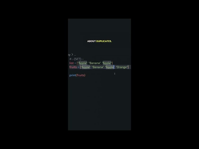 🚀 Python Sets | Beginner Tutorial #python #programming #pythonprogramming #tutorial