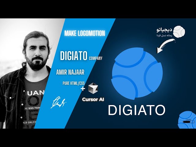From Static to Stunning! Animating "Digiato" Logo with Pure HTML/CSS & AI-Powered Creativity