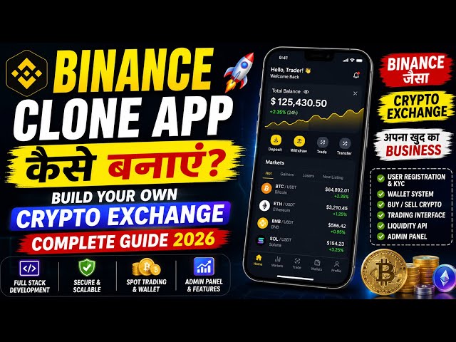 How to Build a Binance Clone App 2026 🔥 | Build Your Own Crypto Exchange App | Full Stack Guide