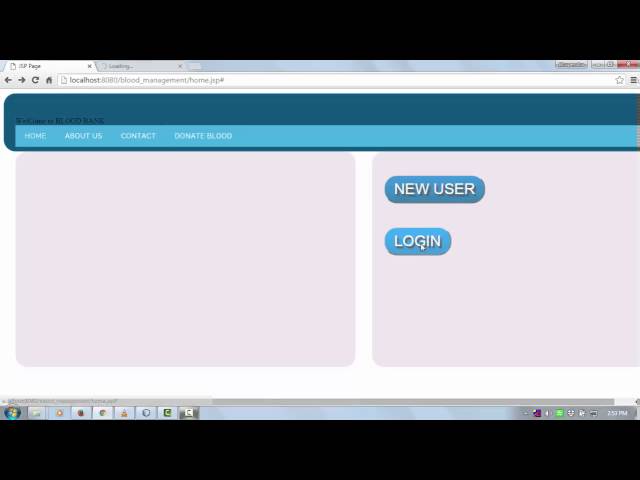 java web project using jsp, servlet , mysql (login & registration page)