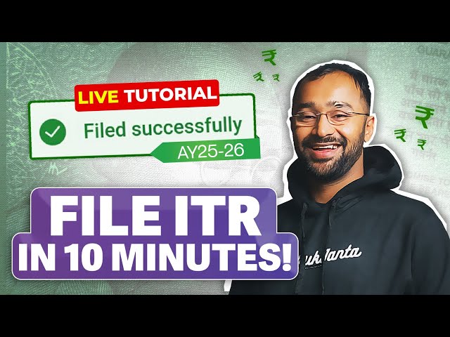 How to file ITR AY2025-26? ITR filling TUTORIAL for SALARIED EMPLOYEES | Income Tax Return | ITR 1