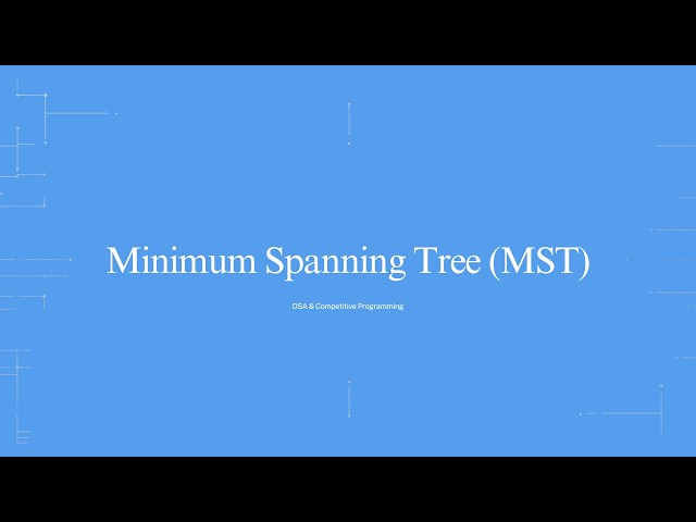1 MST Introduction