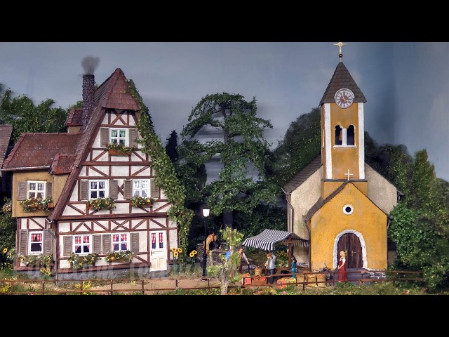 Stunning O Scale Model Railway Layout with Steam Trains, Old Town and Thousands of Details