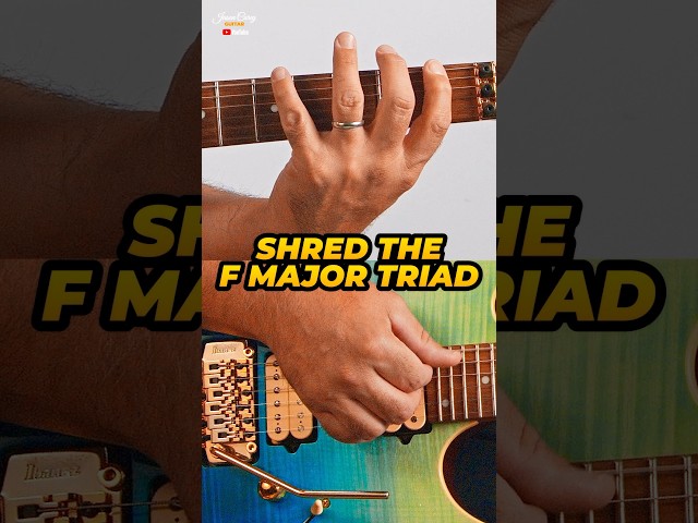 F MAJOR TRIAD MAPPING (First Position) for C Major Arpeggio Speed 🚀 (Shorts)