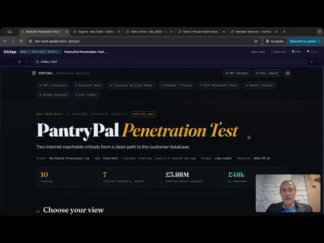 SG/Vault Demo | How to deliver a pen-testing reports using a vault (vs a PDF)