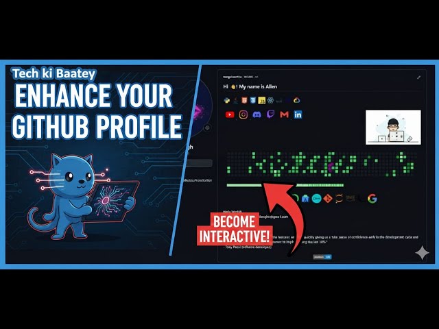 Stop Having a Boaring GitHub Profile! Do This Insted⚡| GitHub Profile ko Interactive kaise banaye?