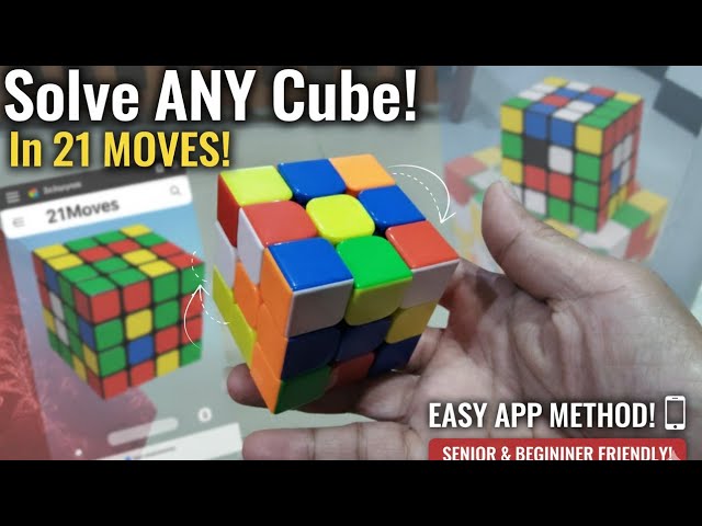 Solve the Rubik’s Cube in 21 Moves! (Even for Seniors & Beginners)