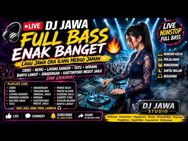 DJ JAWA FULL BASS ENAK BANGET 🔥Cidro • Wirang • TATU • Nemu | Lagu Jawa Ora Ilang Mergo Jaman