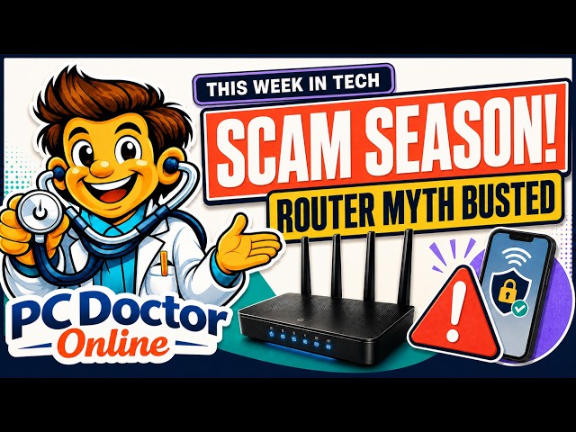 PCDotor - Scam Season, a Router Myth Busted & Meta’s Wake-Up Call | This Week in Tech