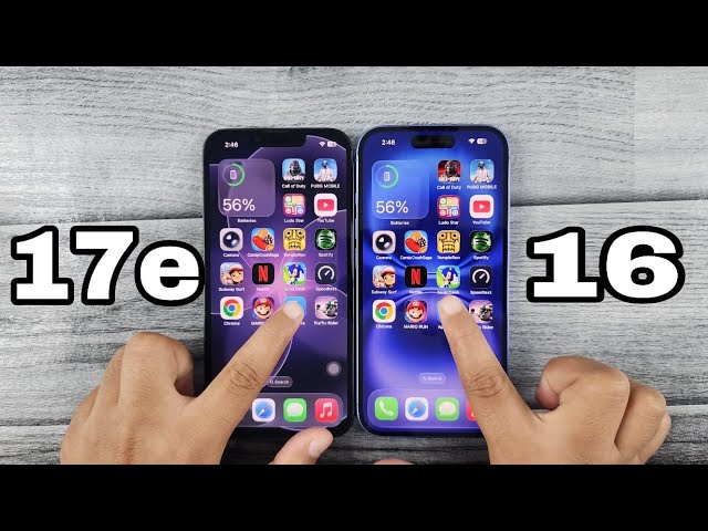 iPhone 17e Vs iPhone 16 Speed Test Comparison 