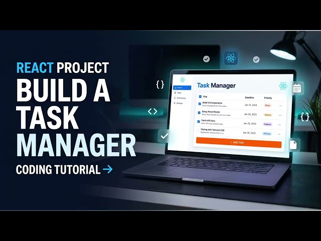 Build a React Task Manager From Scratch 🚀 | Beginner React Project