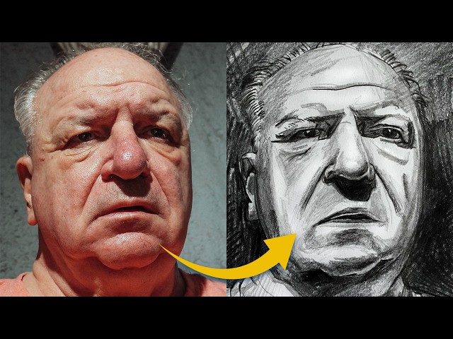 How I Draw a Portrait Step by Step - Pencil Drawing Tutorial 🚀