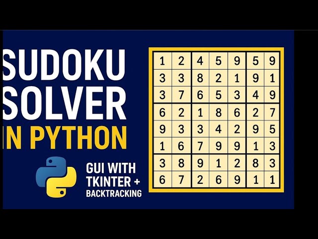 How To Create a Sudoku Solver using Python