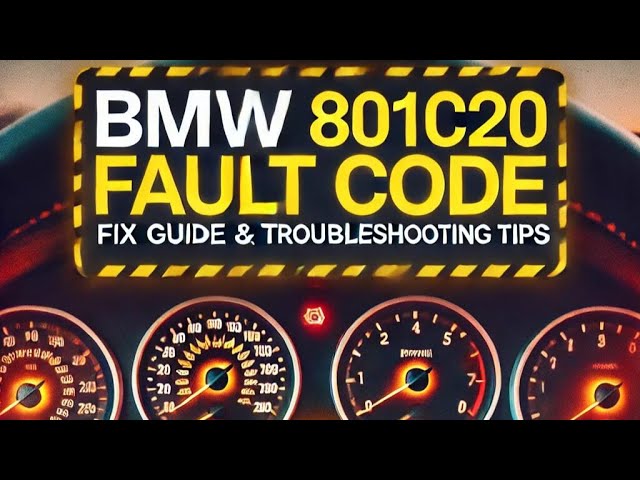 BMW 801C20 Fault Code  Fix Guide & Troubleshooting Tips