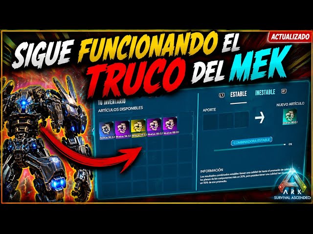 ¡¡¡SIGUE FUNCIONANDO EL TRUCO DEL MEK!!! 🔥 | ARK: Survival Ascended