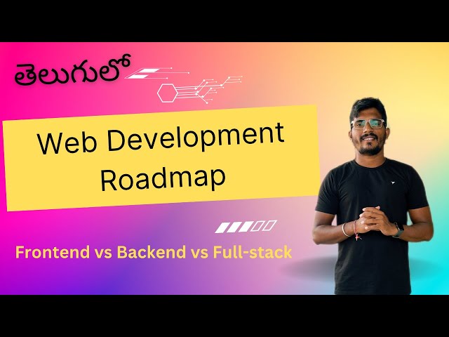 Web Development roadmap | Web Development | frontend vs backend vs full-stack
