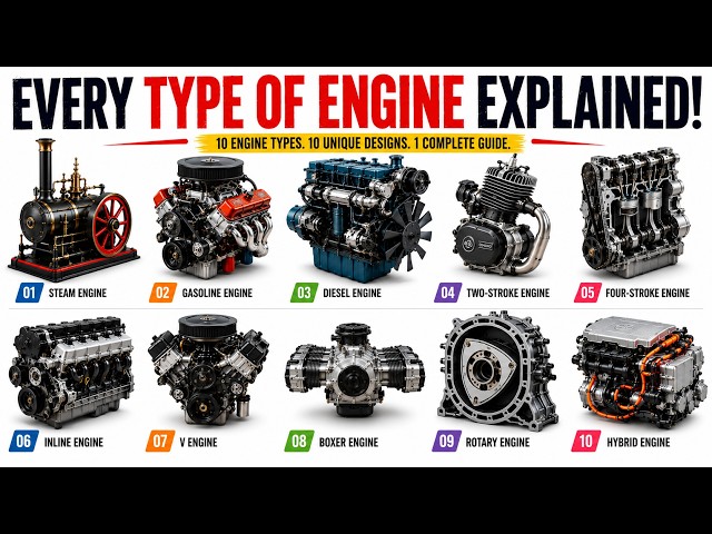 Every Type of Engine Explained | Complete Guide to Engine Types and How They Work