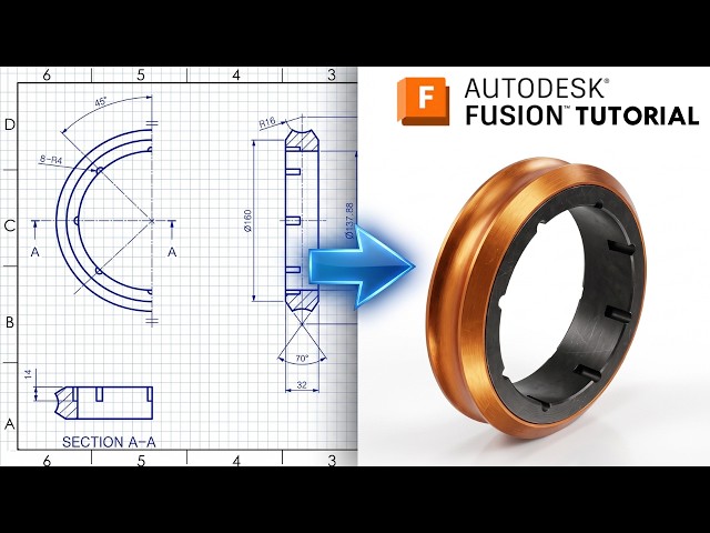 Autodesk Fusion 360 From Zero - How to use Center Line
