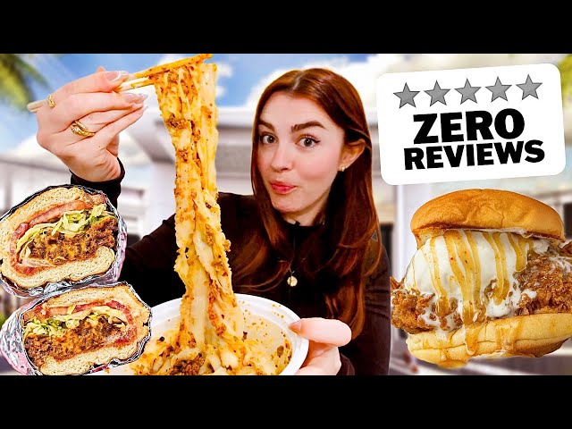 Only Eating at Restaurants with No Reviews!