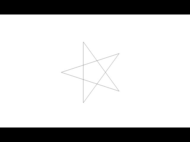 How to draw a Star using Python Turtle Graphics