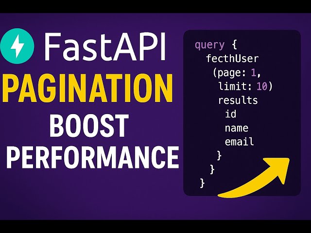 7 Implement Pagination in FastAPI + GraphQL | Optimize Your API Performance! | Use Limit & Offset