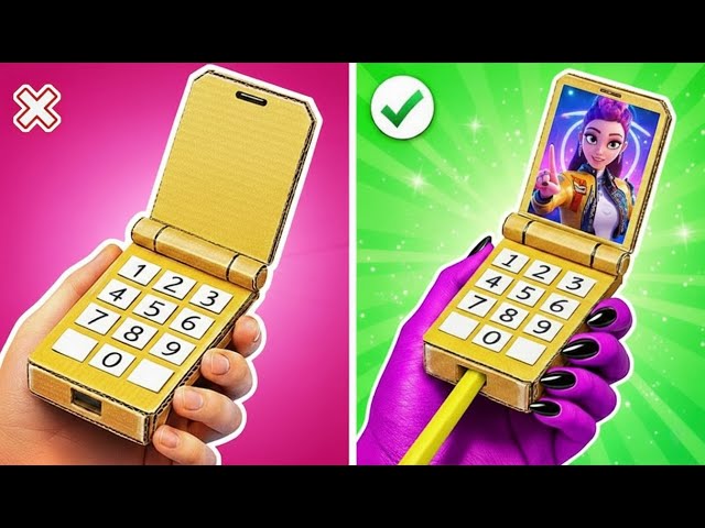 KPOP Demon Hunters: Teléfono de Cartón vs Papelería DIY 📱*Manualidades Divertidas*