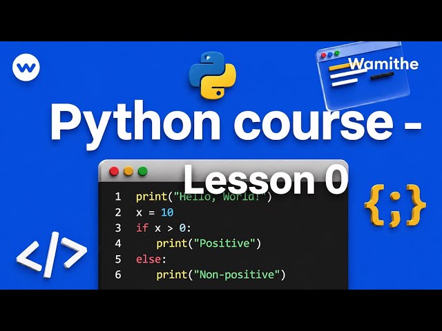 Python course - Lesson 0 | What is programming?
