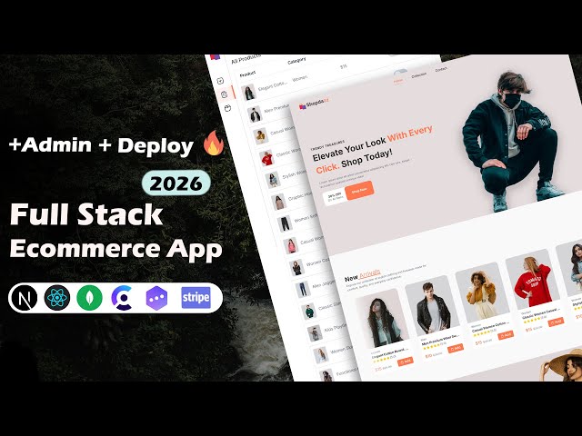 How To Create a complete Full Stack Ecommerce App using Nextjs - Build and Deploy Ecommerce App