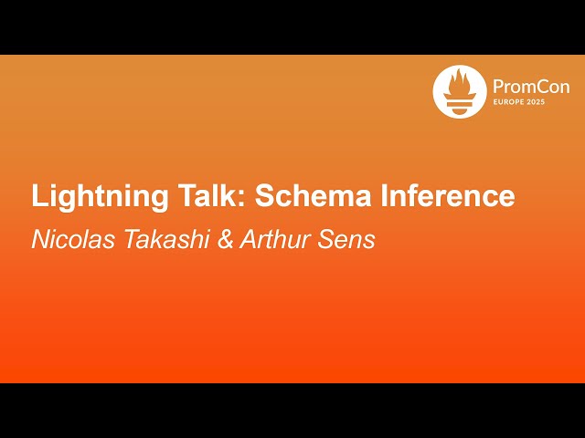 Lightning Talk: Schema Inference - Nicolas Takashi & Arthur Sens