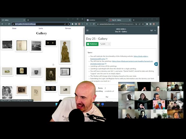 Lecture on React Router 6.15.0, createBrowserRouter, RouterProvider at Hackmyhead Coding Bootcamp
