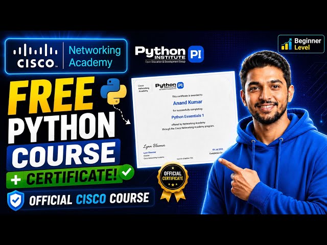 FREE Python Course by Cisco with Official Certificate!