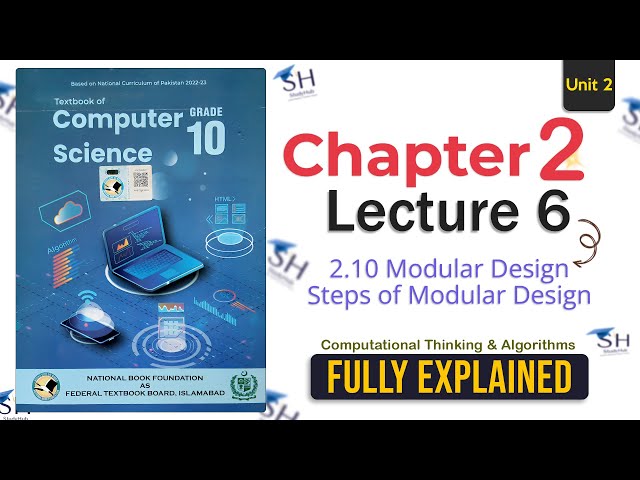 Class 10 Computer Science | Chapter 2 | Lecture 6 | Topics 2.10 Modular Design Explained