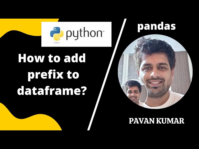How to add prefix to dataframe | python pandas