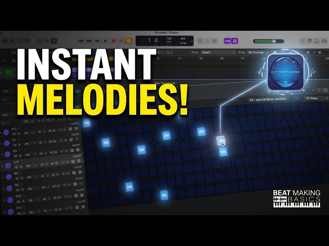 HOW TO MAKE MELODIES IN LOGIC PRO WITHOUT USING MUSIC THEORY | BEAT MAKING BASICS