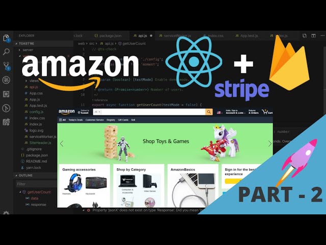 Build a Full-Stack AMAZON Clone with REACT JS (Full E-Commerce Store) 2022 - PART - 2