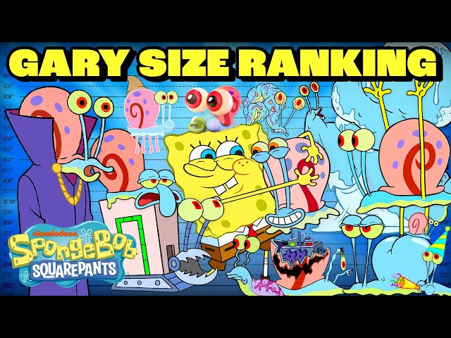 Gary Ranking By Size! 📏 | SpongeBob