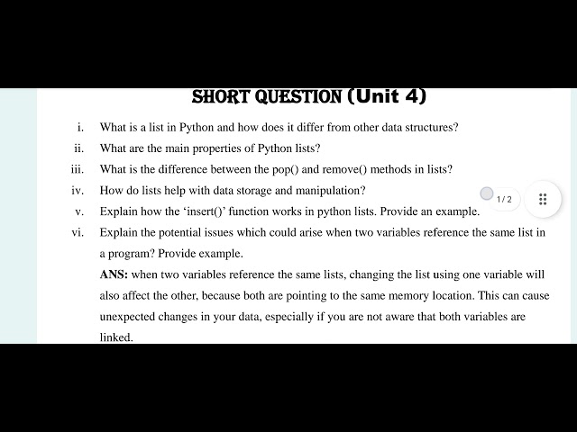 Computer Part 1 ICS A Test Review 11 10 2025