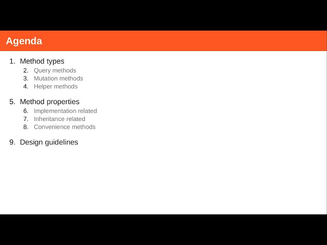 Method types and properties (ADAP C01, winter 2021/22)