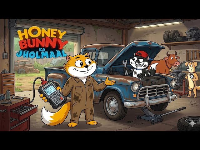Hunny Bunny ने खोला कार रिपेयरिंग सेंटर | Hunny Bunny Jholmaal Cartoon For Kids | Moral Stories Kids