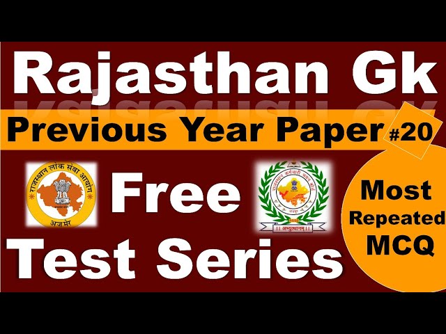 #20 Rajasthan Gk Quick Revision Test | RPSC /RSMSSB /REET/ RSEB /RVVNL | Om digital study