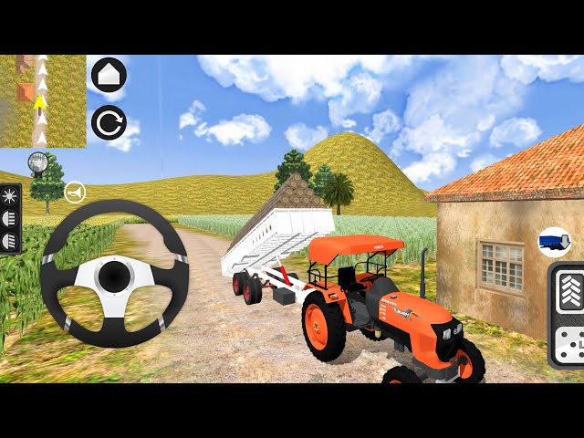 Tractor Trolley Farming Gameplay 🤩🚜 | Indian Tractor Game | Indian Farming Gameplay