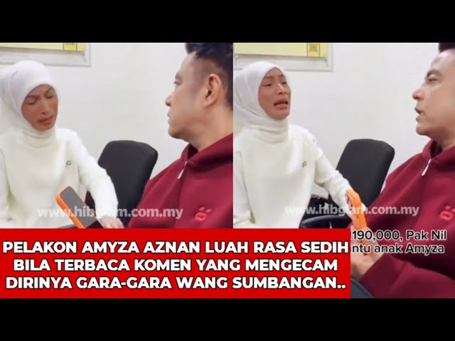 PAK NIL SERAH WANG SUMBANGAN LEBIH RM190 RIBU KEPADA AMYZA AZNAN..AMYZA AZNAN TERKILAN BACA KOMEN..